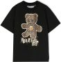 Philipp Plein Junior T-shirt met teddybeerprint Zwart - Thumbnail 1