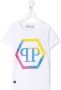 Philipp Plein Junior T-shirt verfraaid met kristallen Wit - Thumbnail 1