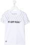 Philipp Plein Junior T-shirt verfraaid met stras Wit - Thumbnail 1