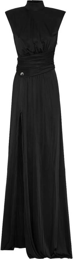 Philipp Plein Jurk met geplooid detail Zwart