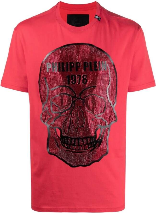 Philipp Plein Katoenen T-shirt Rood