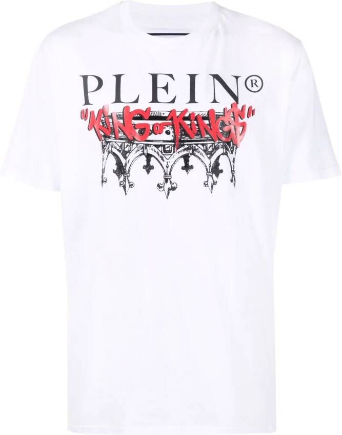Philipp Plein Katoenen T-shirt Wit