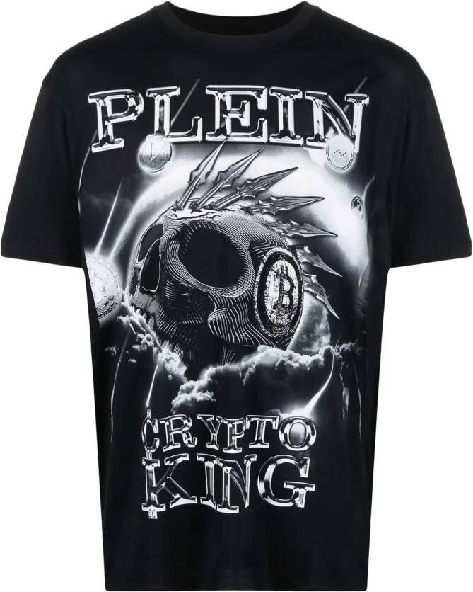 Philipp Plein Katoenen T-shirt Zwart