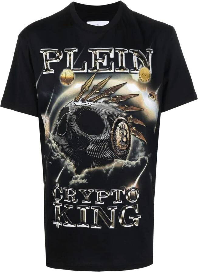 Philipp Plein Katoenen T-shirt Zwart
