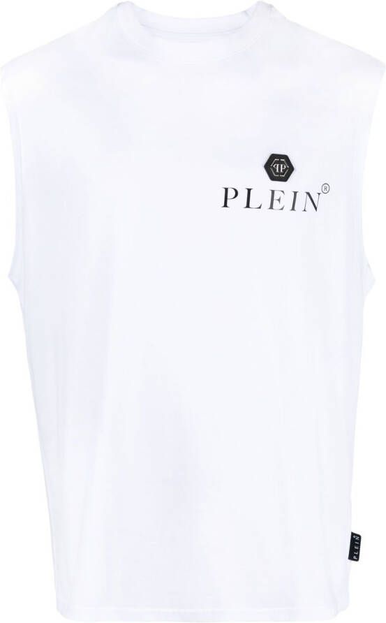 Philipp Plein Katoenen tanktop Wit