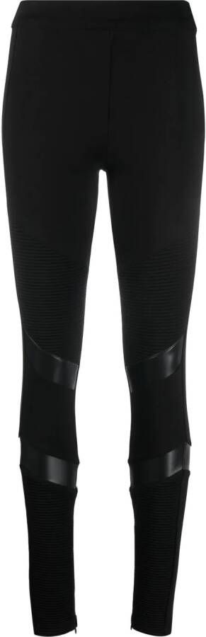 Philipp Plein Legging met contrasterende streep Zwart