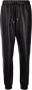 Philipp Plein Leren trainingsbroek Zwart - Thumbnail 1
