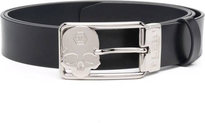 Philipp Plein Leren gespriem Zwart