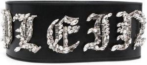 Philipp Plein Leren riem Zwart
