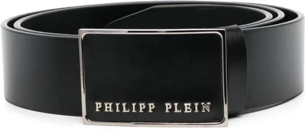 Philipp Plein Riem met logogesp Zwart