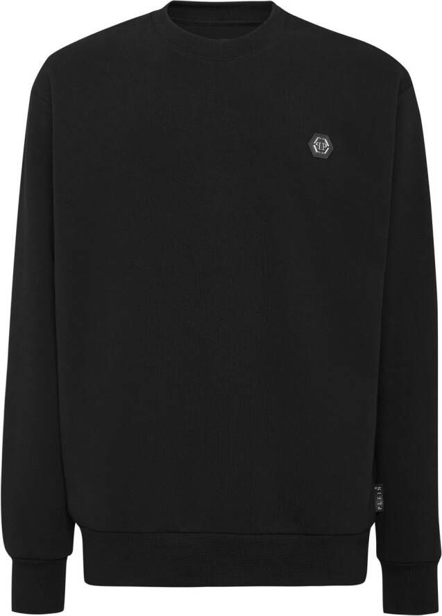 Philipp Plein Sweater met logopatch Zwart