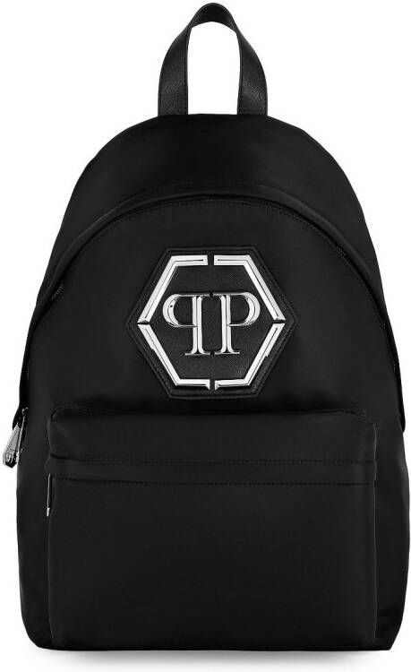 Philipp Plein Rugzak met logoplakkaat Zwart