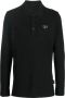 Philipp Plein Poloshirt met logoplakkaat Zwart - Thumbnail 1