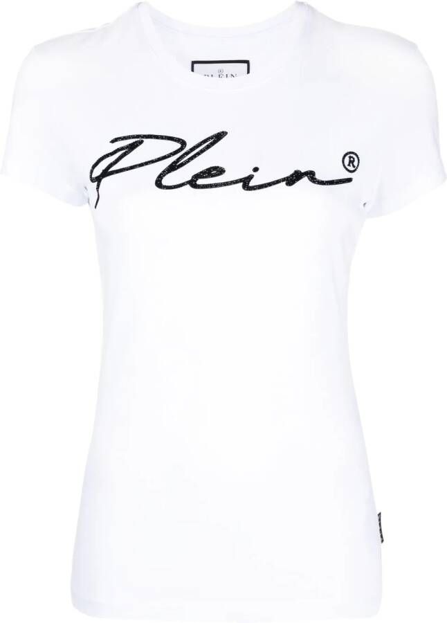 Philipp Plein T-shirt met logoprint Wit