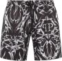 Philipp Plein Zwembroek met logoprint Zwart - Thumbnail 1