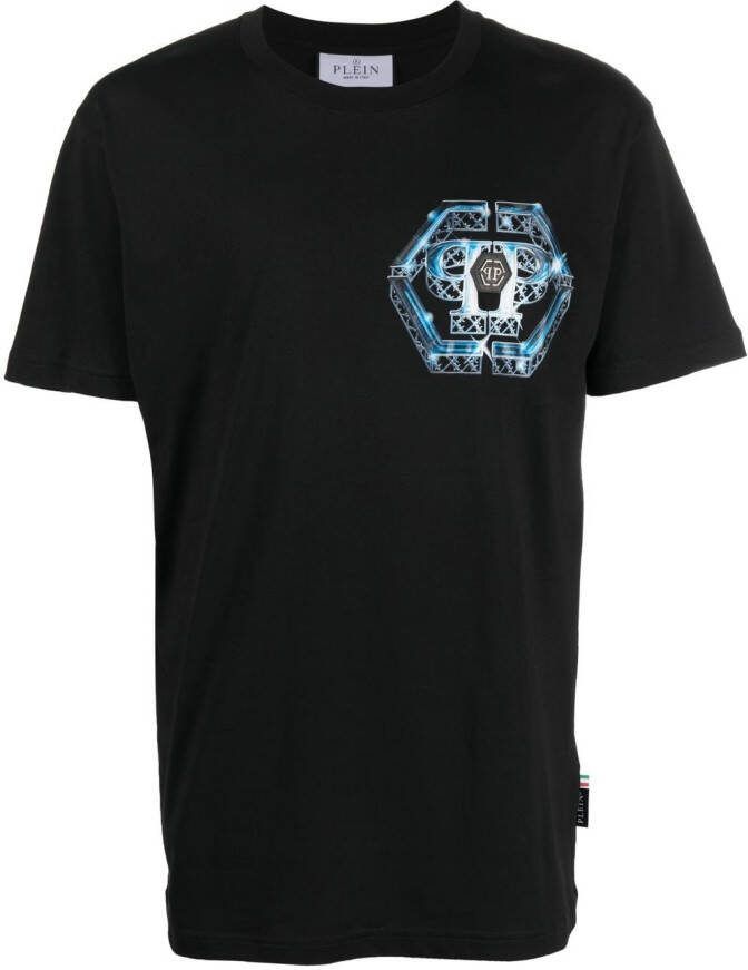 Philipp Plein T-shirt met logoprint Zwart