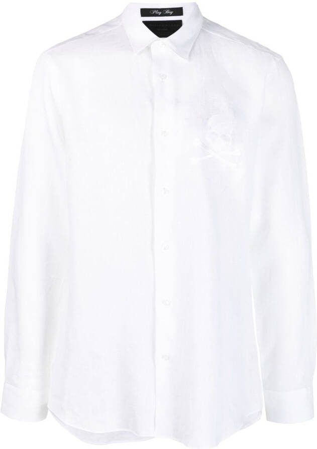 Philipp Plein Linnen overhemd Wit
