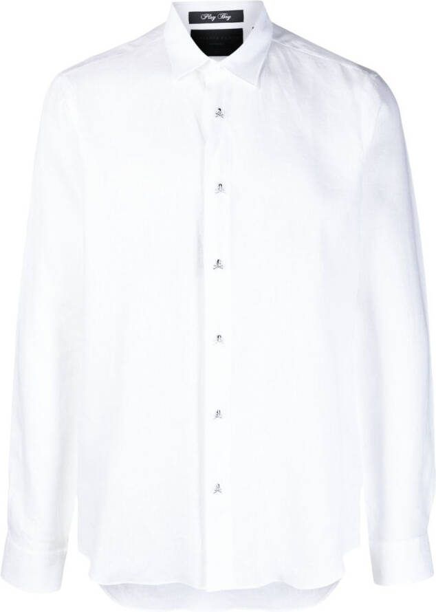 Philipp Plein Linnen overhemd Wit