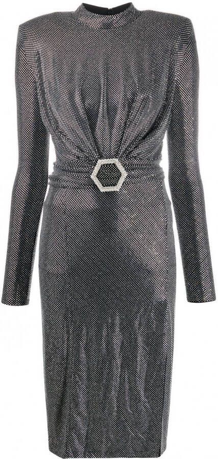 Philipp Plein Maxi-jurk met kristallen Zwart