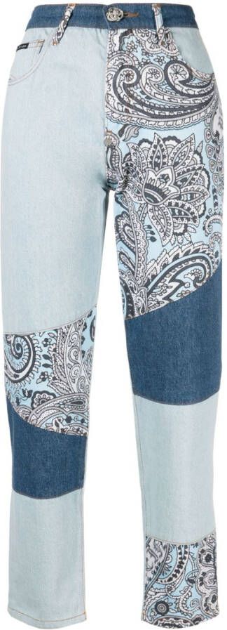 Philipp Plein Straight broek Blauw
