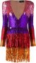 Philipp Plein Mini-jurk met colourblocking Roze - Thumbnail 1