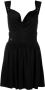 Philipp Plein Mini-jurk met gedrapeerde hals Zwart - Thumbnail 1