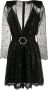 Philipp Plein Mini-jurk met logogesp Zwart - Thumbnail 1