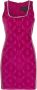 Philipp Plein Mini-jurk met monogram Roze - Thumbnail 1