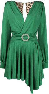 Philipp Plein Mini-jurk verfraaid met kristallen Groen