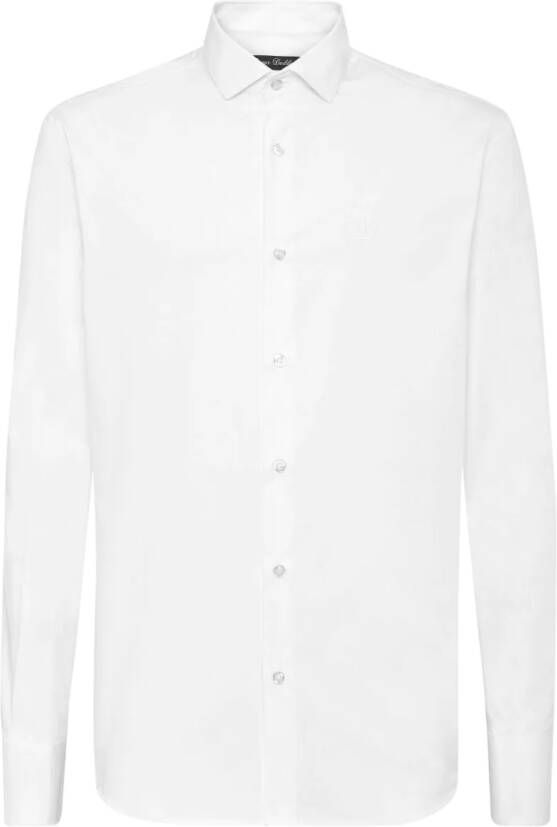 Philipp Plein Overhemd met borduurwerk Wit