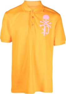 Philipp Plein Overhemd met doodskopprint Oranje