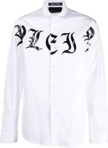 Philipp Plein Overhemd met dooskopprint Wit