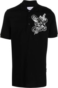 Philipp Plein Overhemd met slangenprint Zwart