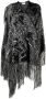Philipp Plein Cape met jacquard Zwart - Thumbnail 1