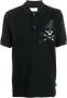 Philipp Plein Poloshirt met doodskoppatch Zwart - Thumbnail 1