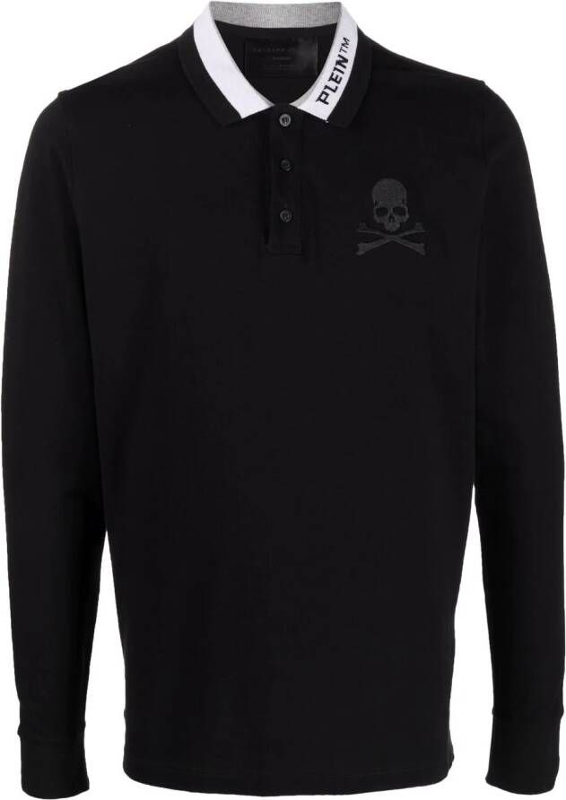 Philipp Plein Poloshirt met logo Zwart