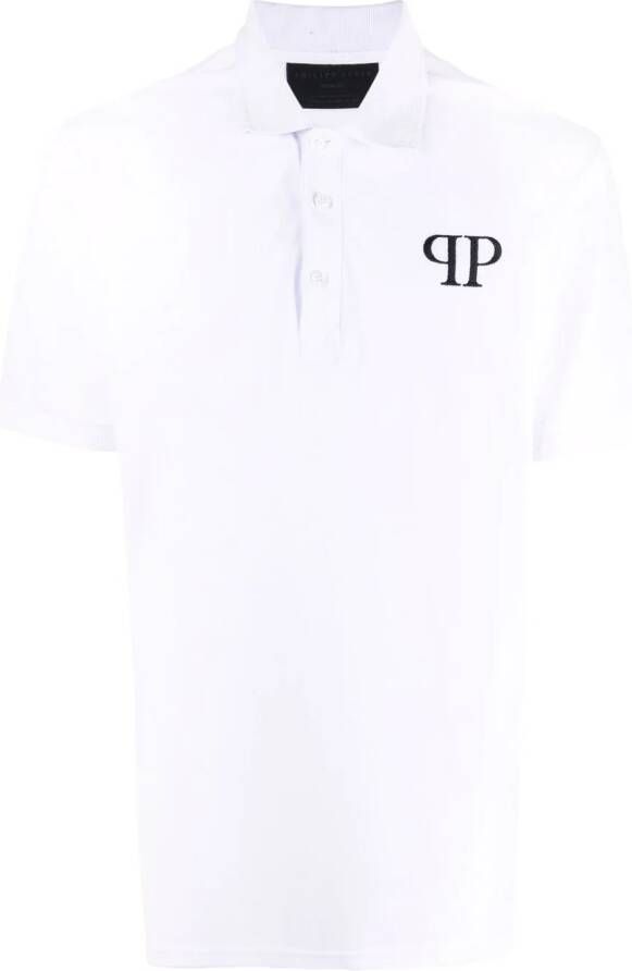 Philipp Plein Poloshirt met logopatch Wit