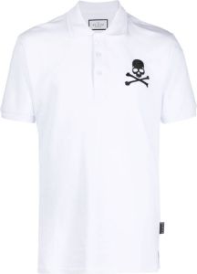 Philipp Plein Poloshirt van gerecycled polyester Wit