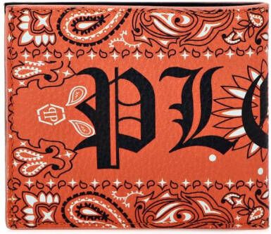 Philipp Plein Portemonnee met paisley-print Oranje