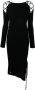 Philipp Plein Ribgebreide jurk Zwart - Thumbnail 1