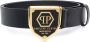 Philipp Plein Riem met logoplakkaat Zwart - Thumbnail 1