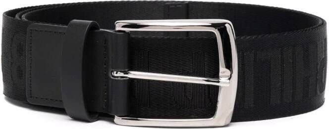 Philipp Plein Riem met logoprint Zwart