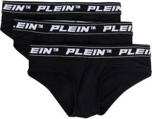 Philipp Plein Set van drie slips Zwart