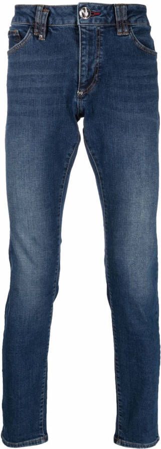 Philipp Plein Slim-fit jeans Blauw