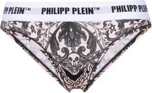 Philipp Plein Slip met barokprint Roze