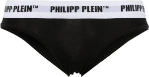 Philipp Plein Slip met geborduurd logo Zwart
