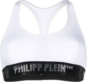 Philipp Plein Sport-bh met logo Wit