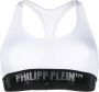 Philipp Plein Sport-bh met logo Wit - Thumbnail 1