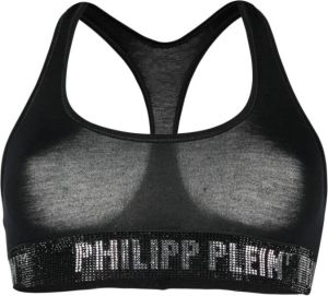 Philipp Plein Sport-bh met logo Zwart