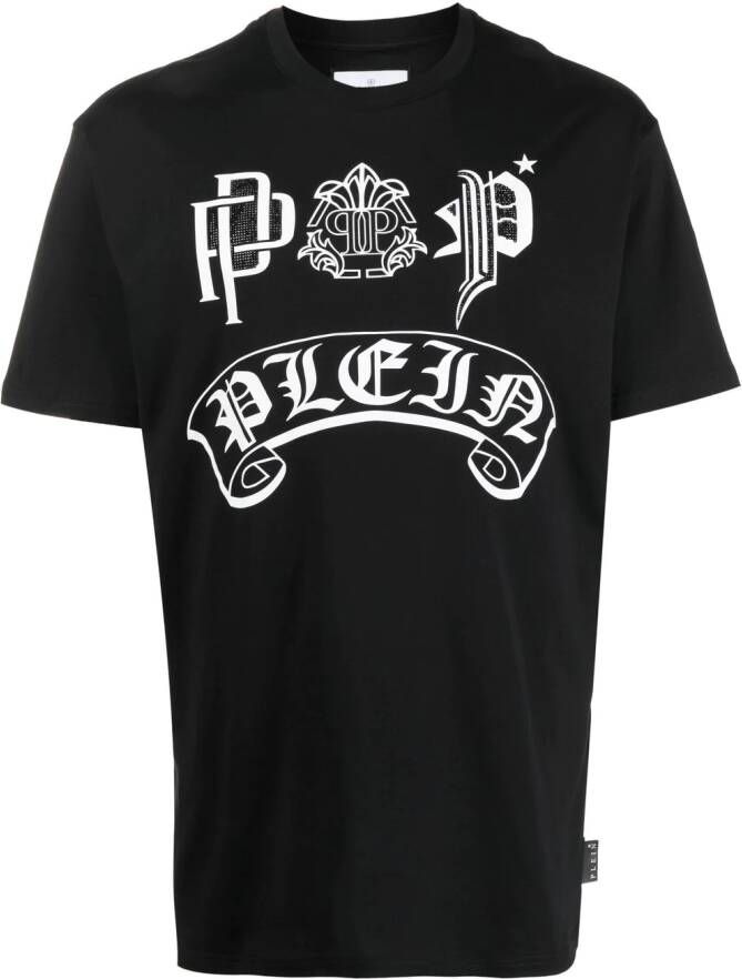 Philipp Plein T-shirt met print Zwart